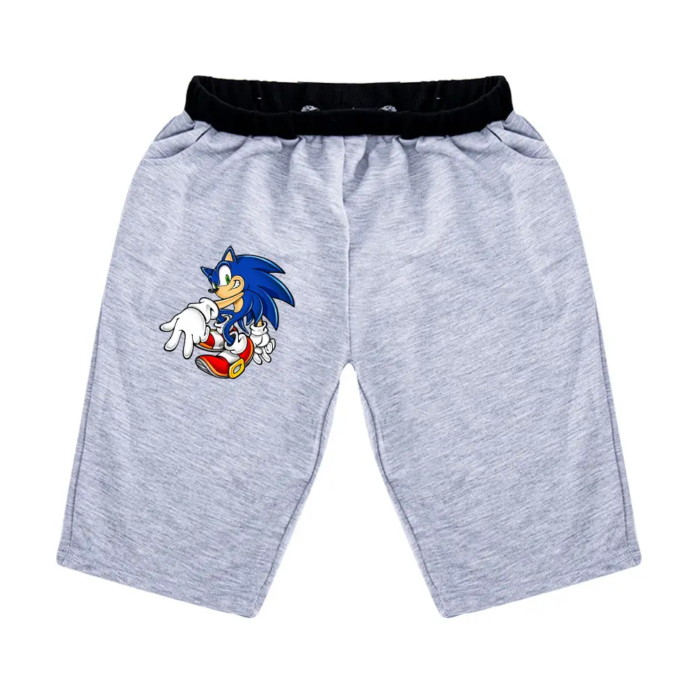 Sonic The Hedgehog Kids Black Shorts 100-170CM