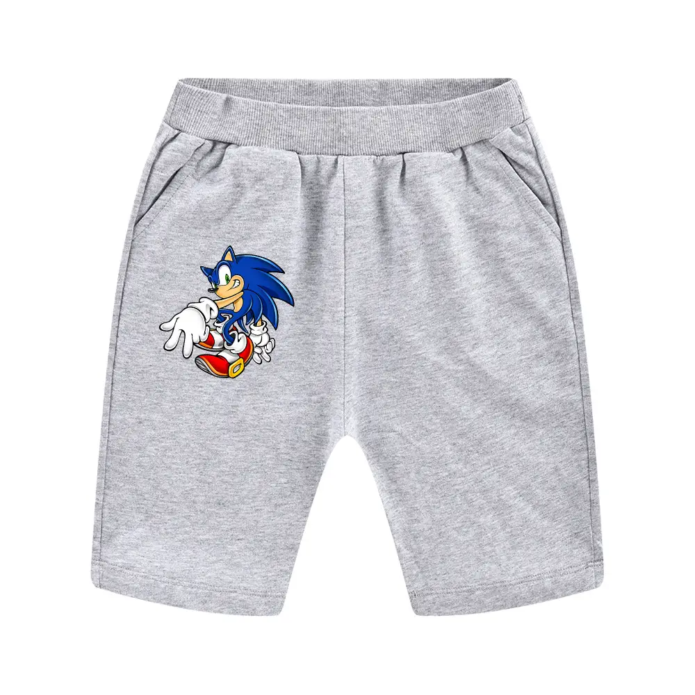 Sonic The Hedgehog Kids Black Shorts 100-170CM