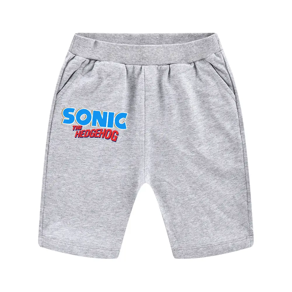 Sonic The Hedgehog Kids Black Shorts 100-170CM