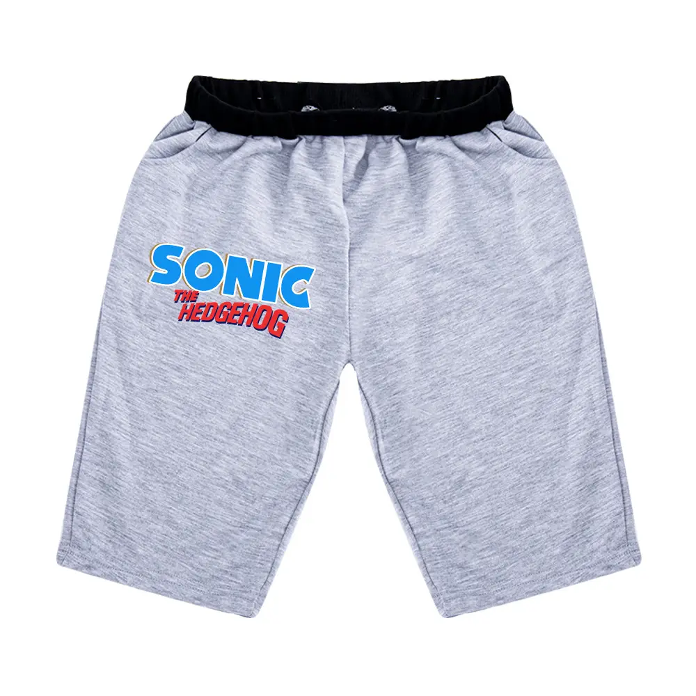 Sonic The Hedgehog Kids Black Shorts 100-170CM