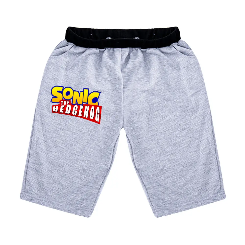 Sonic The Hedgehog Kids Black Shorts 100-170CM