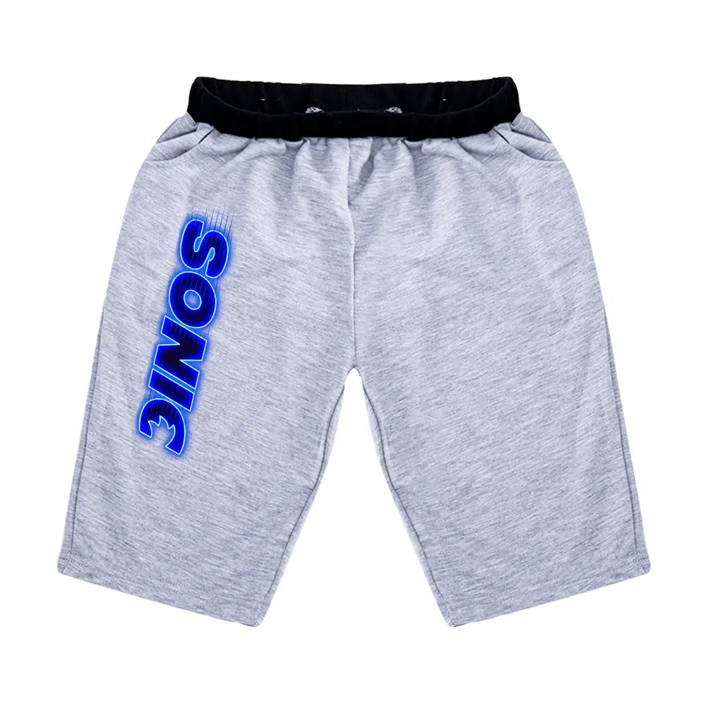 Sonic The Hedgehog Kids Black Shorts 100-170CM
