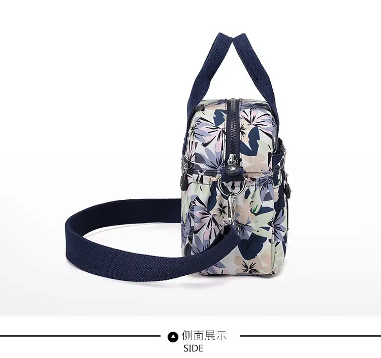 Women's Printed Nylon Shoulder Crossbody Bag with Mobile Phone Coin — feature 13