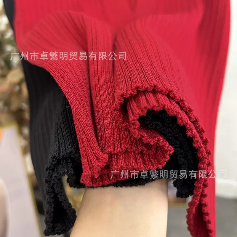 Black Knitted Polo Collar Vest for Women 2024 — feature 40