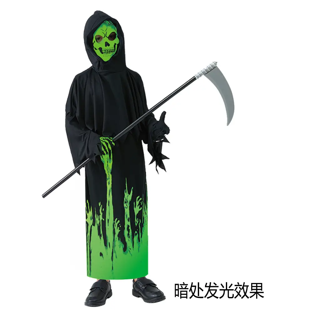 Halloween Ghost Skeleton Costume for Kids - Image 6