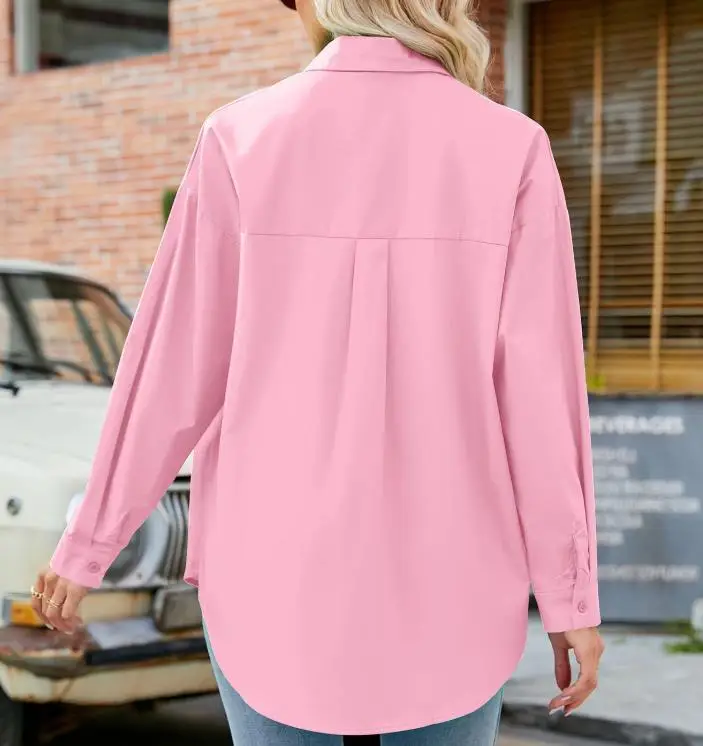 Women's White Long Sleeve Cardigan Shirt 2025 Spring Summer — feature 10