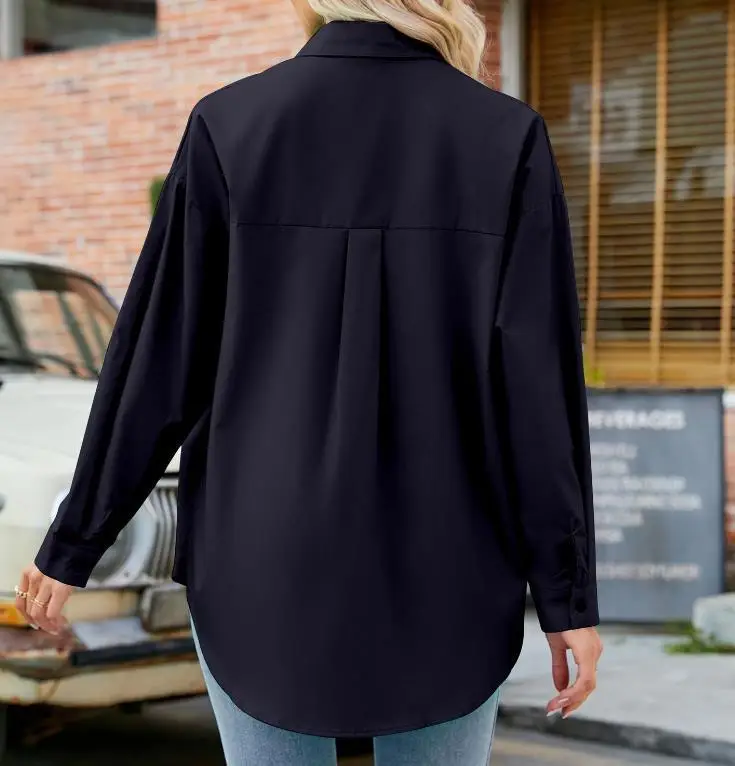 Women's White Long Sleeve Cardigan Shirt 2025 Spring Summer — feature 13