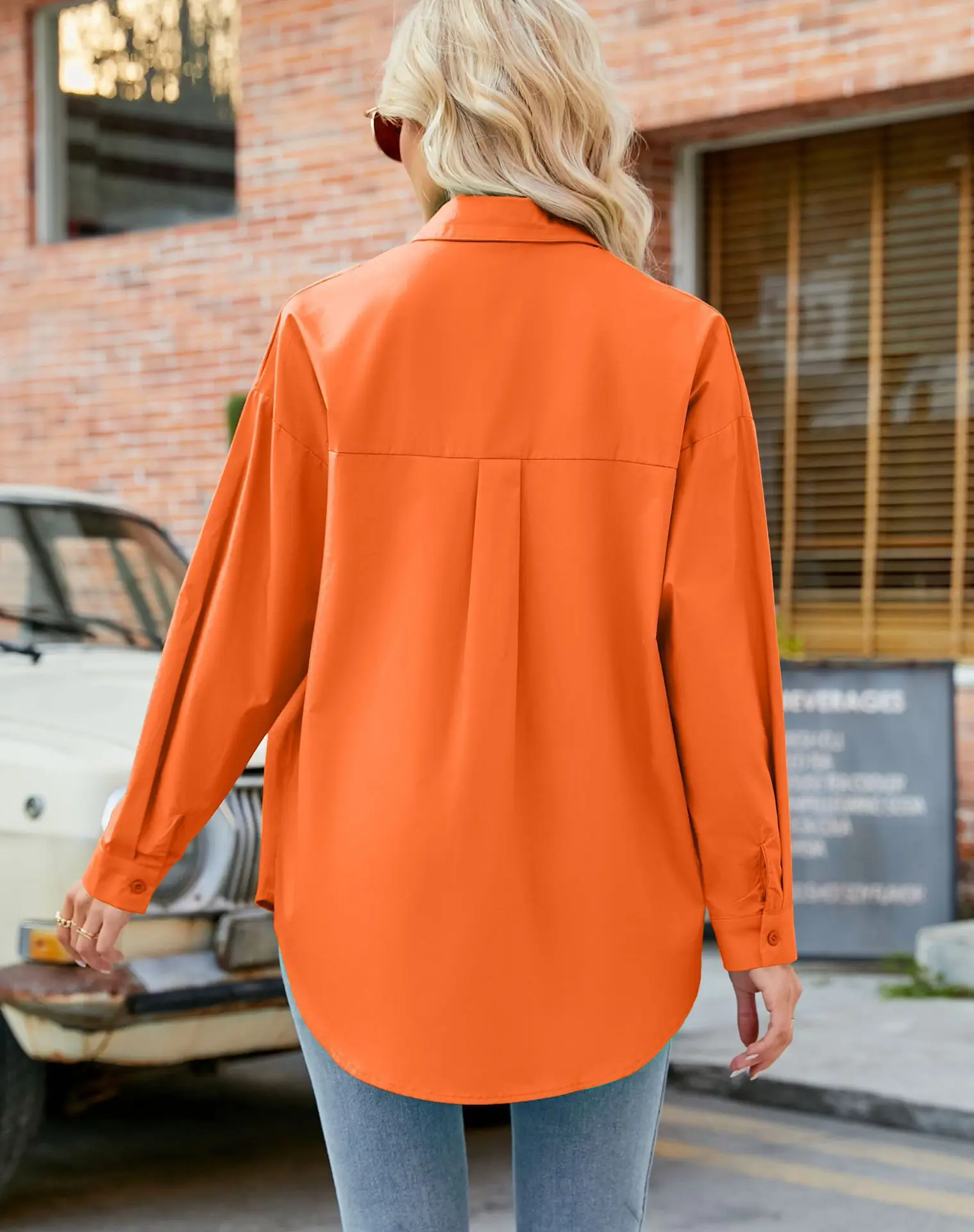 Women's White Long Sleeve Cardigan Shirt 2025 Spring Summer — feature 8