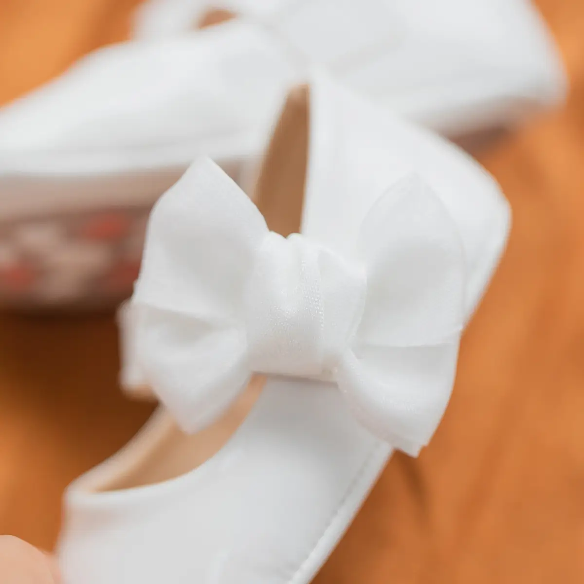 British Leather Baby Shoes Black Bow All Match — feature 10