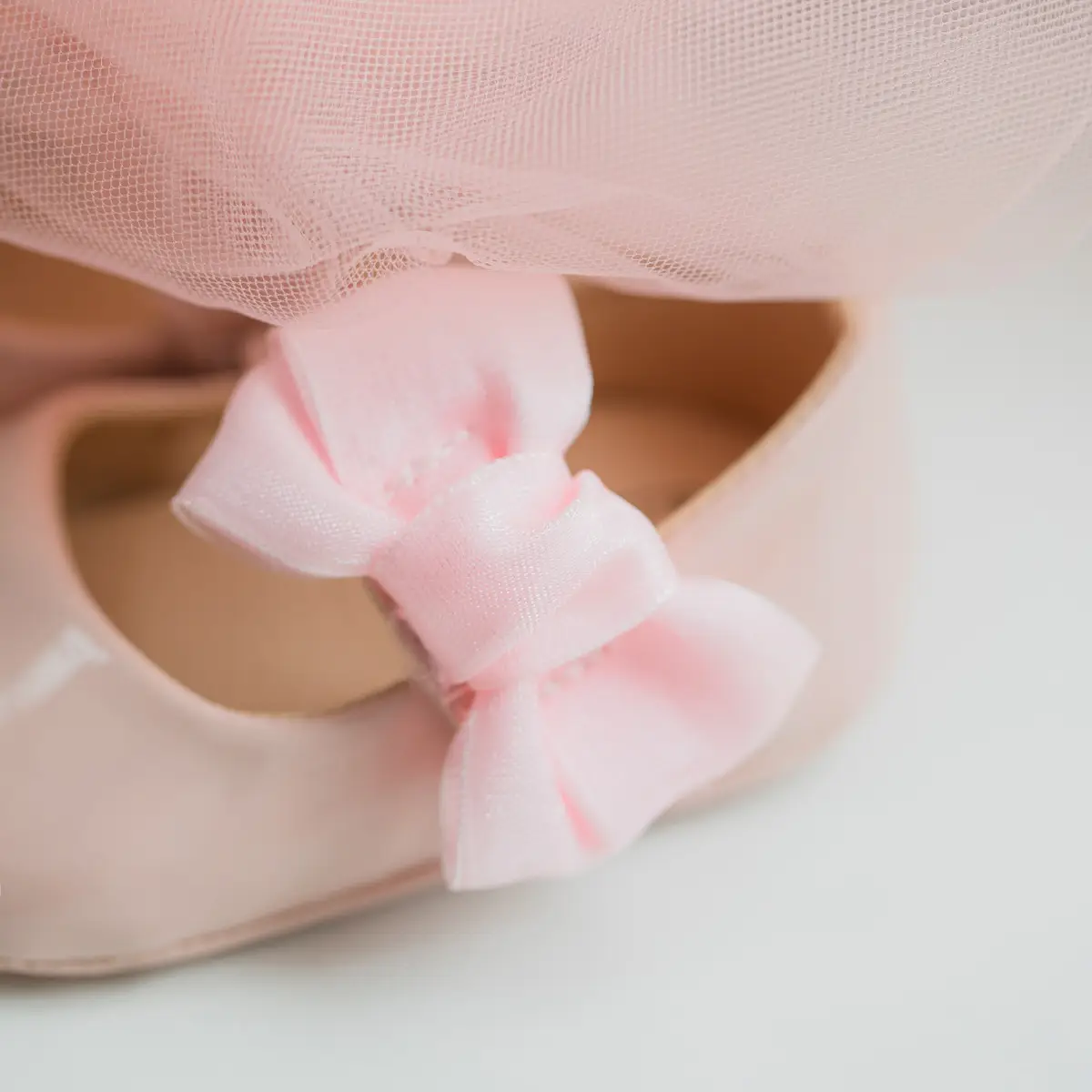 British Leather Baby Shoes Black Bow All Match — feature 14