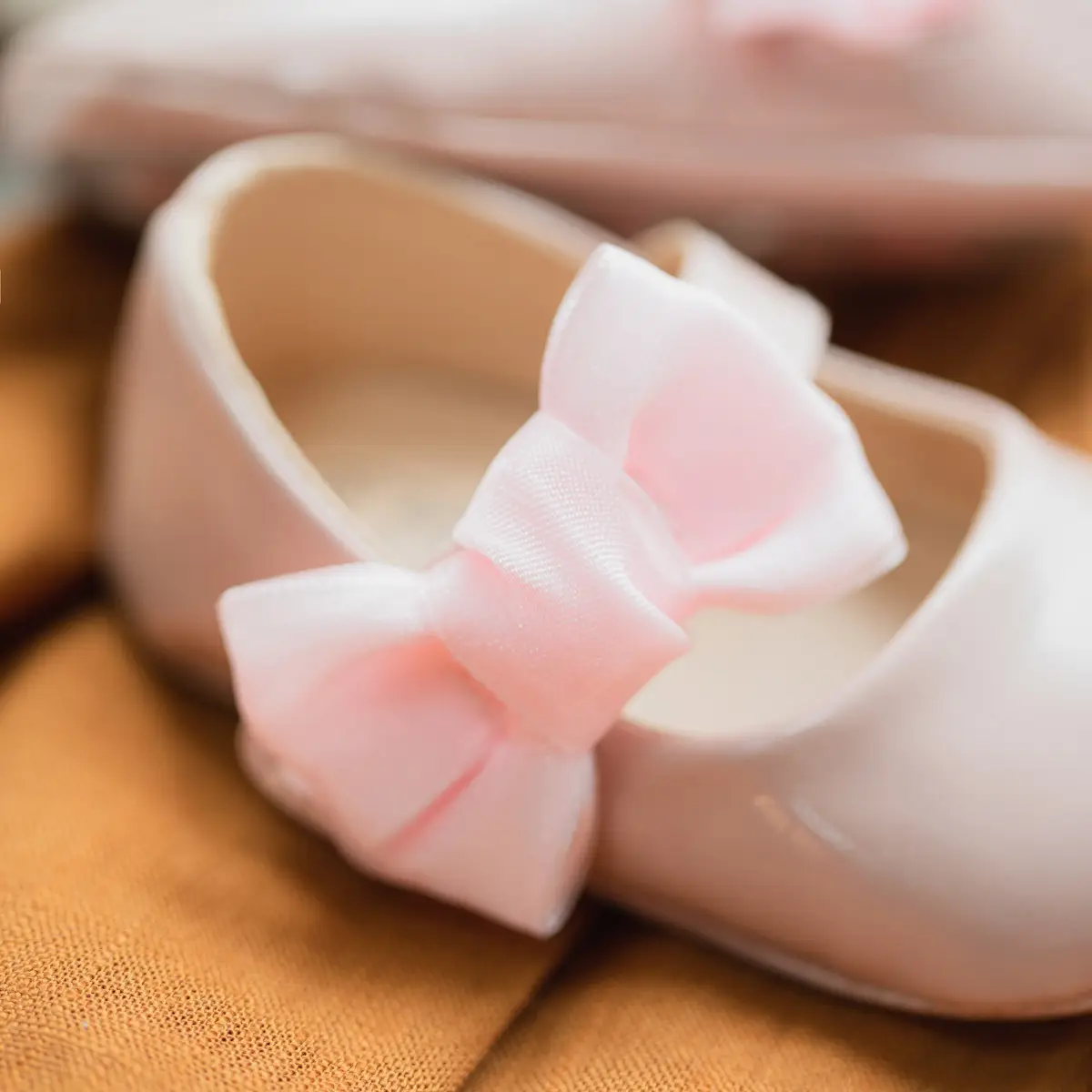 British Leather Baby Shoes Black Bow All Match — feature 15