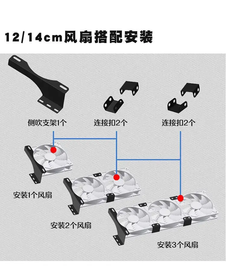 PCI Graphics Card Fan Bracket A5 Side Cooling Rack 12cm — feature 9