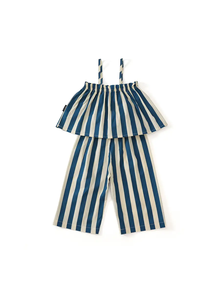 MDD Children Striped Lace Sling Top Pants Set 2025 - Image 4
