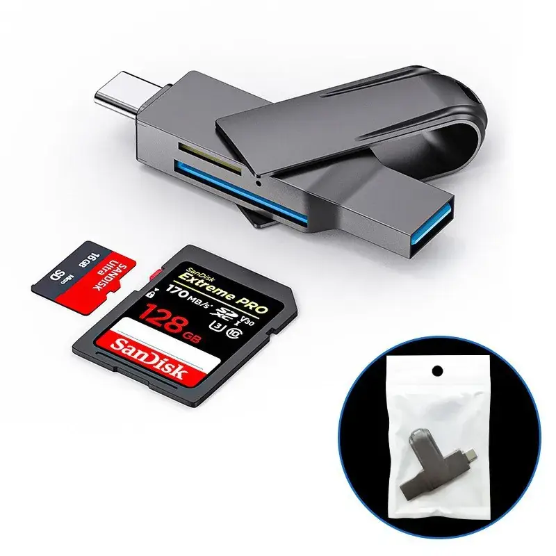Dual-Card USB3.0 Phone Camera Reader