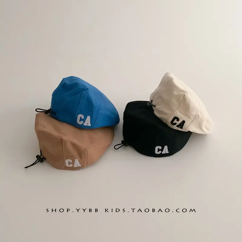 Baby's Blue Korean-style Beret Cap Adjustable Forward - Image 14