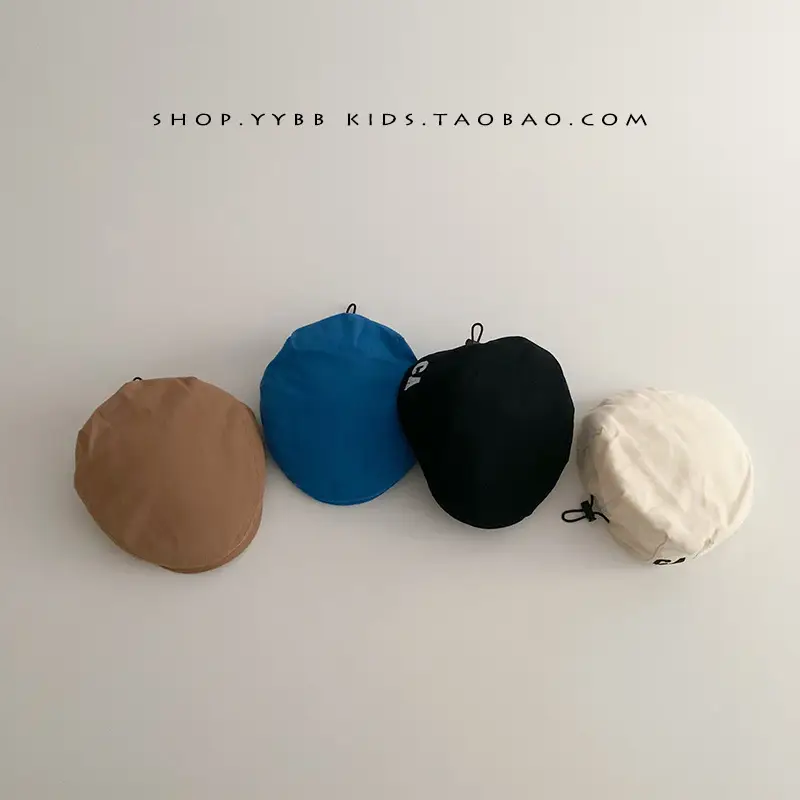 Baby's Blue Korean-style Beret Cap Adjustable Forward - Image 16