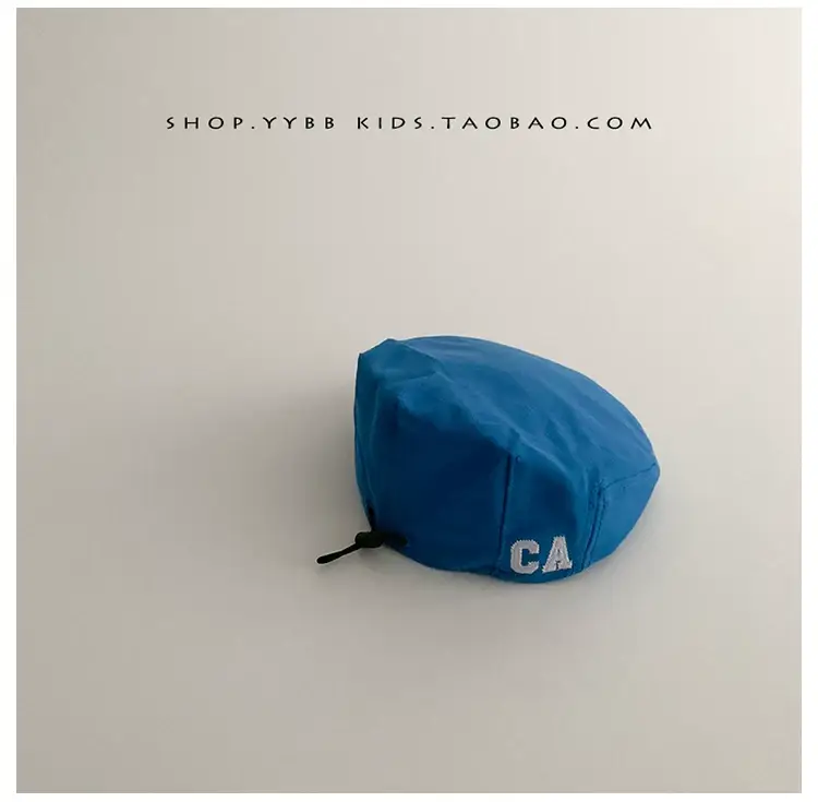 Baby's Blue Korean-style Beret Cap Adjustable Forward — feature 12