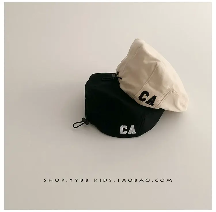 Baby's Blue Korean-style Beret Cap Adjustable Forward — feature 2