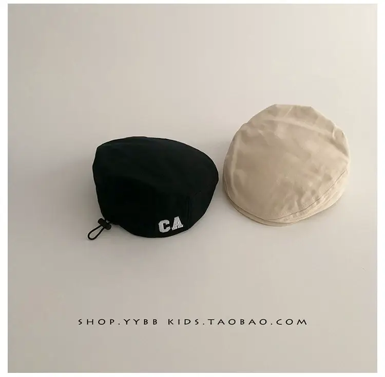 Baby's Blue Korean-style Beret Cap Adjustable Forward — feature 4