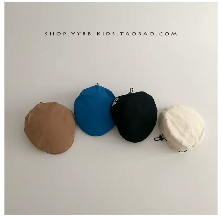 Baby's Blue Korean-style Beret Cap Adjustable Forward — feature 5