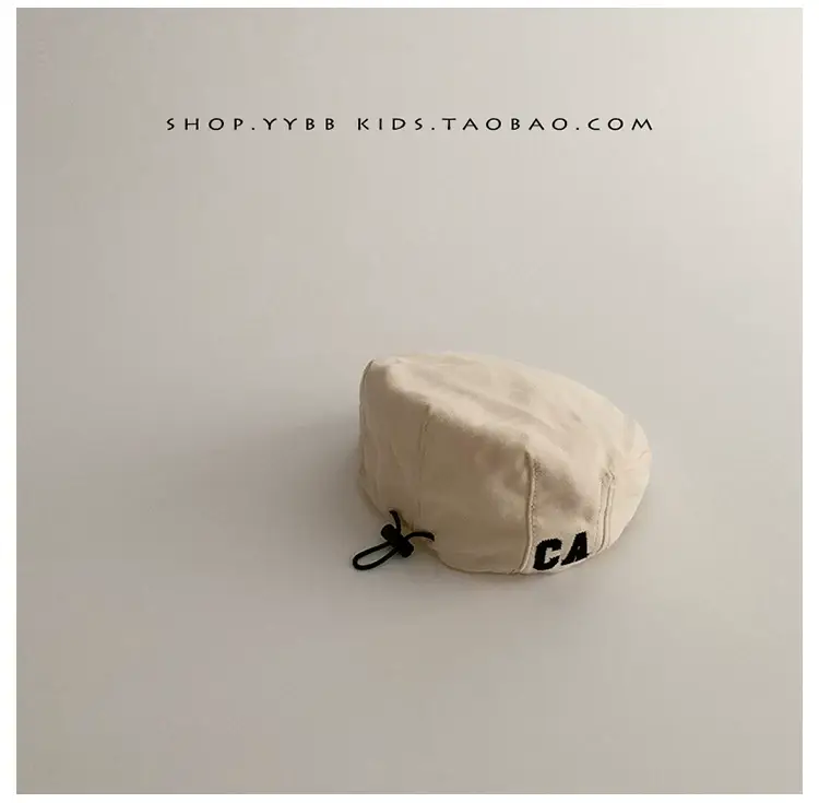 Baby's Blue Korean-style Beret Cap Adjustable Forward — feature 9
