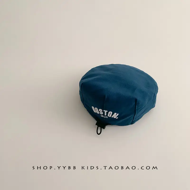 Baby's Blue Korean-style Beret Cap Adjustable Forward - Image 12