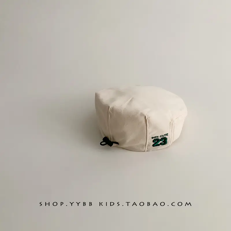 Baby's Blue Korean-style Beret Cap Adjustable Forward - Image 5