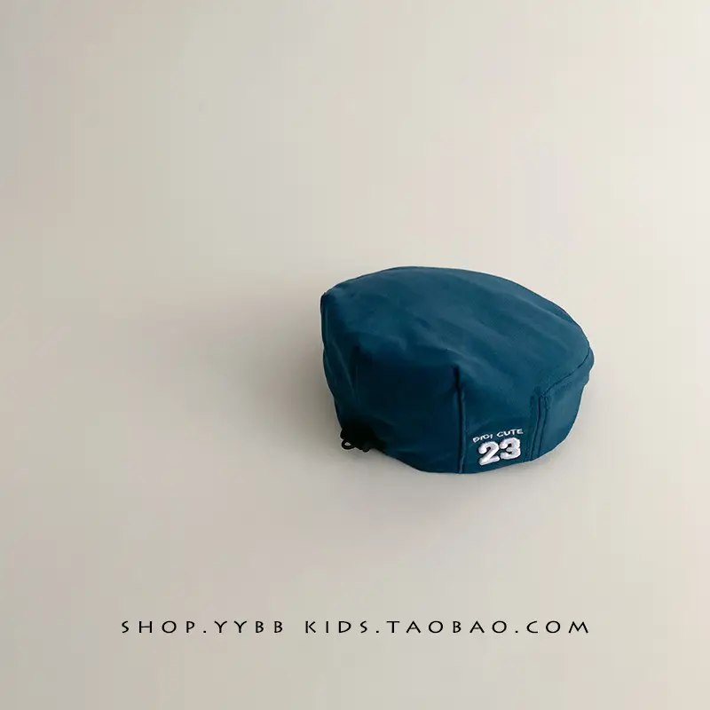 Baby's Blue Korean-style Beret Cap Adjustable Forward - Image 8