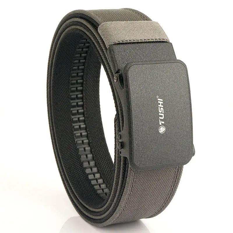Men's Tactical Shooting Belt Gray Automatic Buckle - Image 5