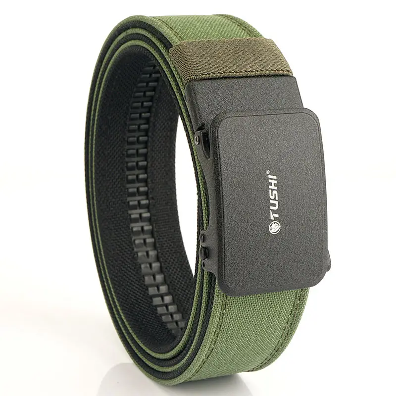 Men's Tactical Shooting Belt Gray Automatic Buckle - Image 2