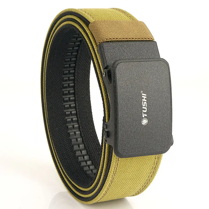 Men's Tactical Shooting Belt Gray Automatic Buckle - Image 3
