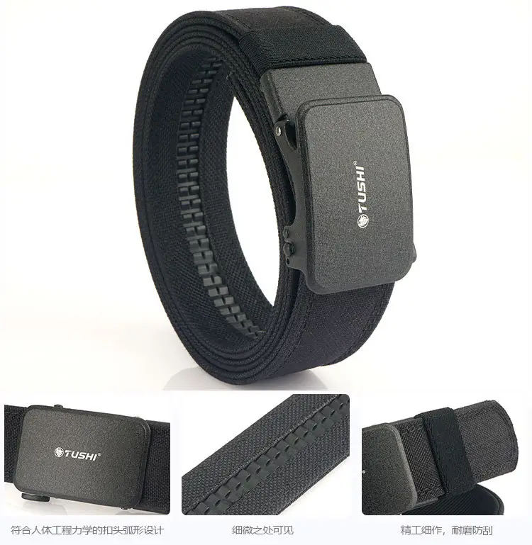 Men's Tactical Shooting Belt Gray Automatic Buckle β feature 14