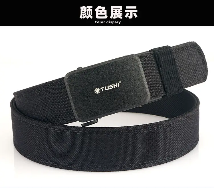 Men's Tactical Shooting Belt Gray Automatic Buckle β feature 17
