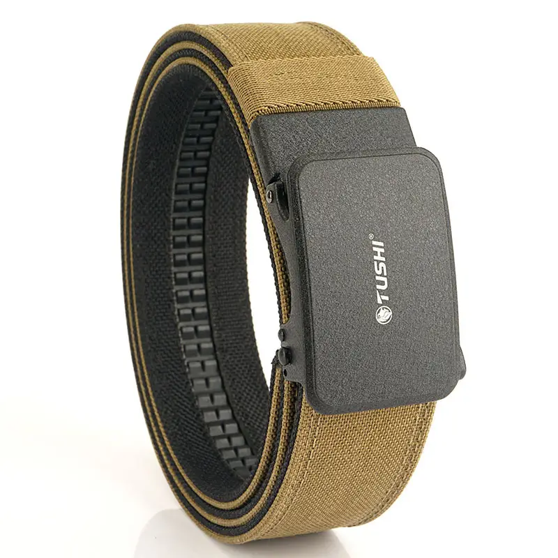 Men's Tactical Shooting Belt Gray Automatic Buckle - Image 4