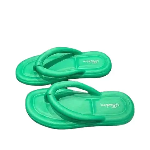 Women Black Thick Sole Flip Flops 2023