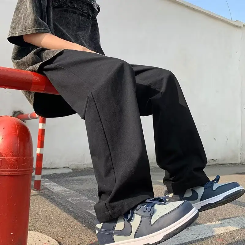 Men's Thin White Sports Pants with Orange Sneakers — feature 11