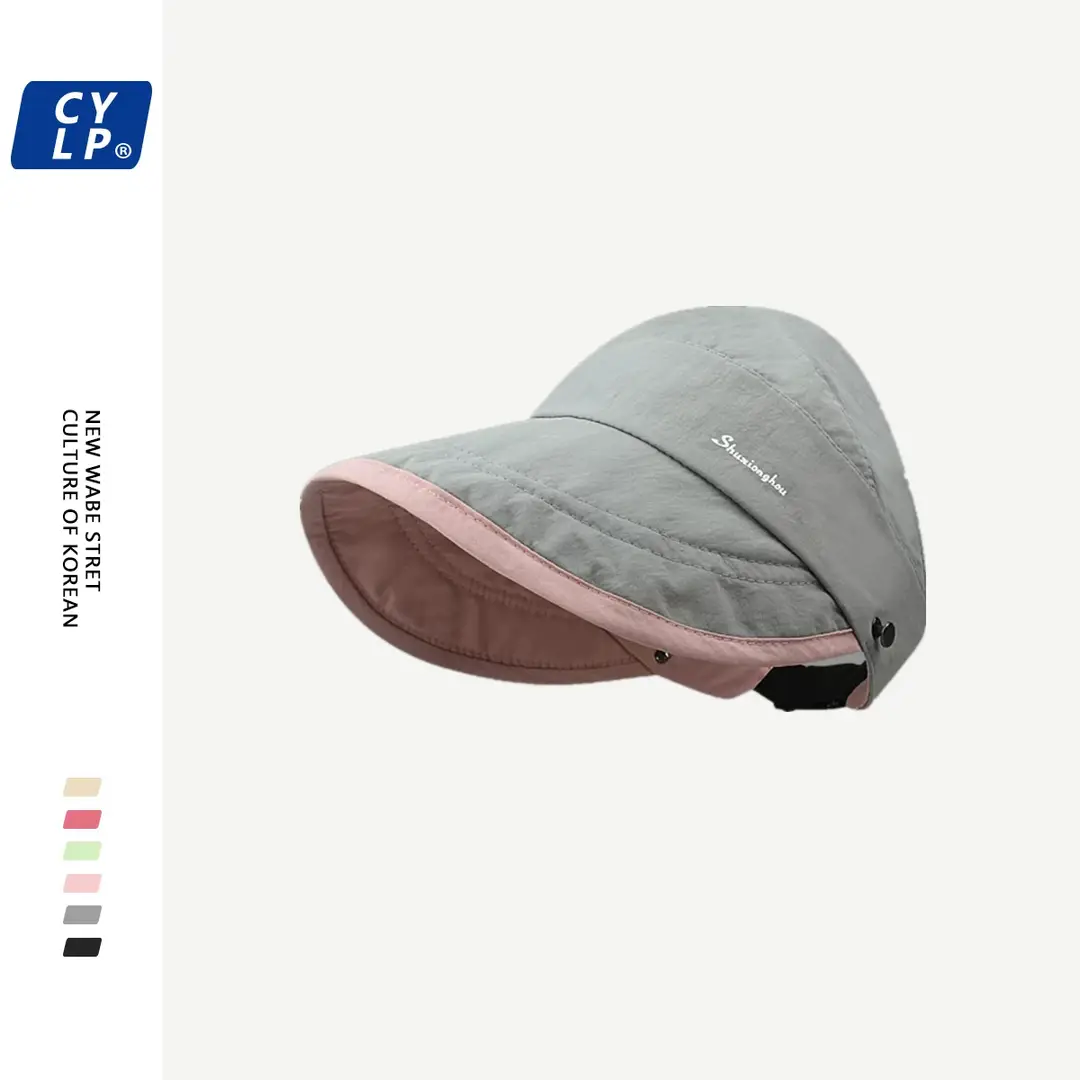 Japanese Style Double-sided Sun Hat Women Pink Black — feature 28