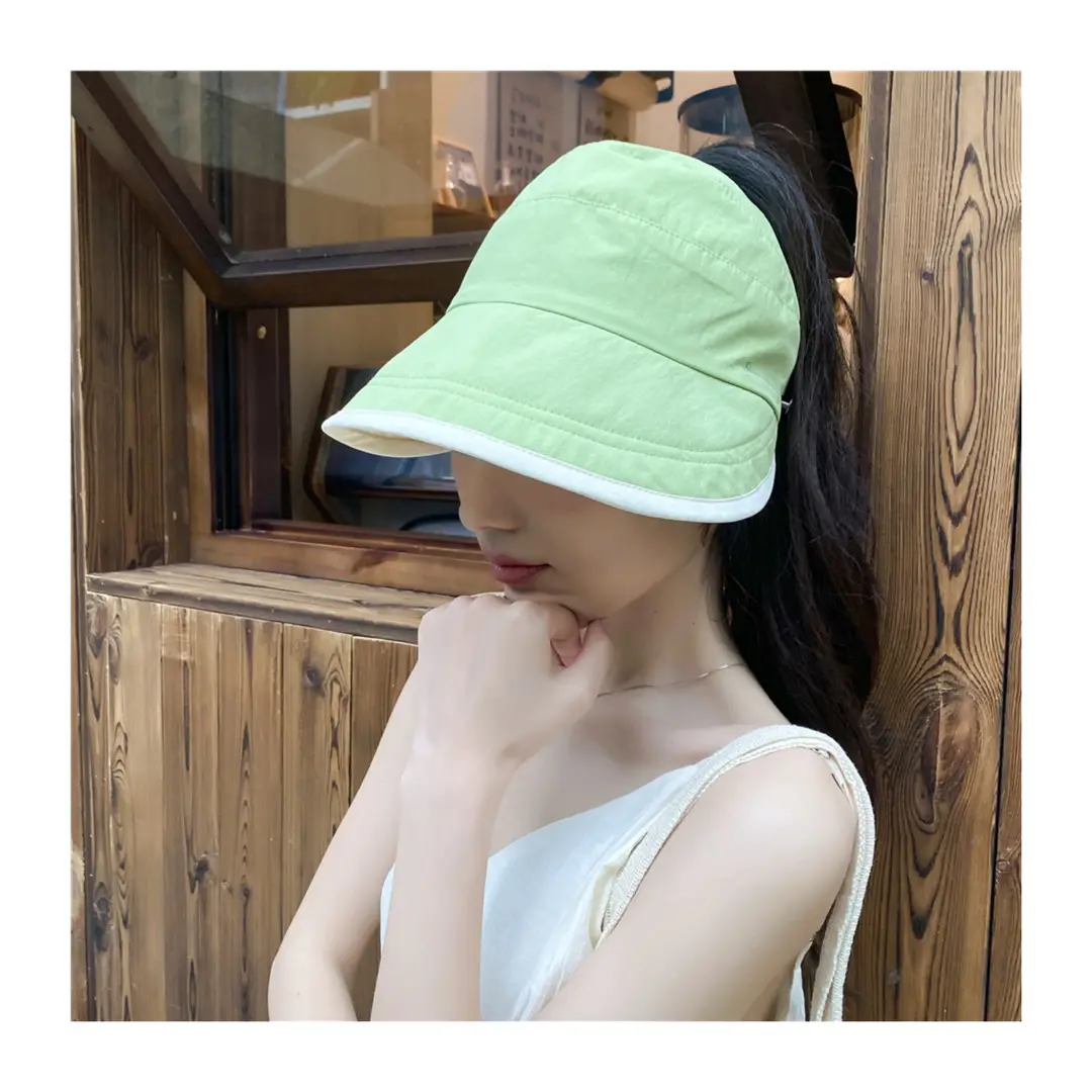 Japanese Style Double-sided Sun Hat Women Pink Black — feature 3