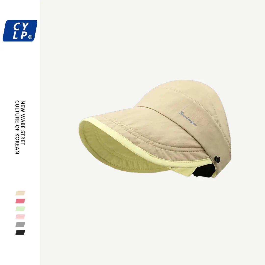Japanese Style Double-sided Sun Hat Women Pink Black - Image 6