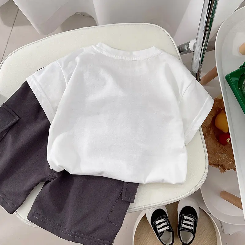 Boys White Cartoon T-Shirt Summer 2026 - Image 2