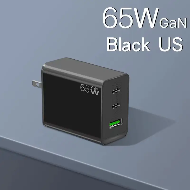 65W Gallium Nitride Charger White Multi-Port - Image 3
