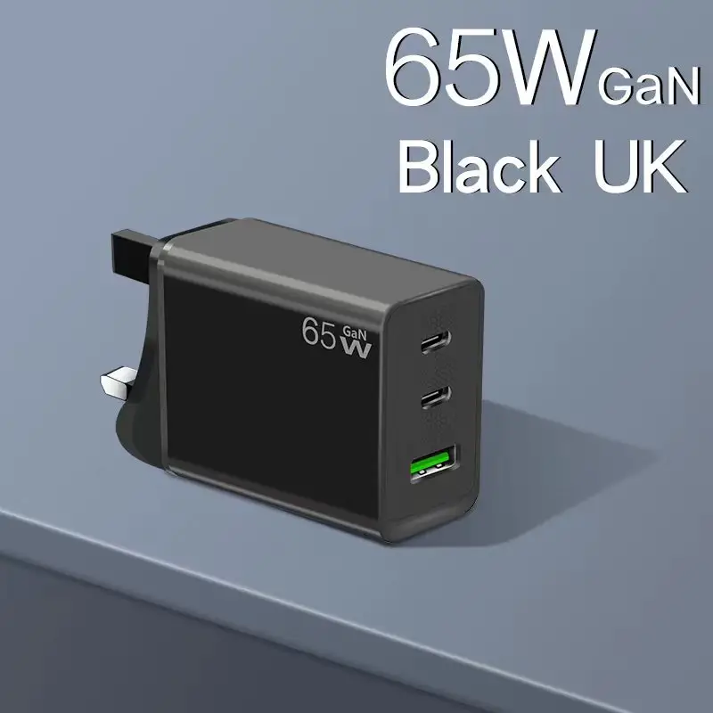 65W Gallium Nitride Charger White Multi-Port - Image 5