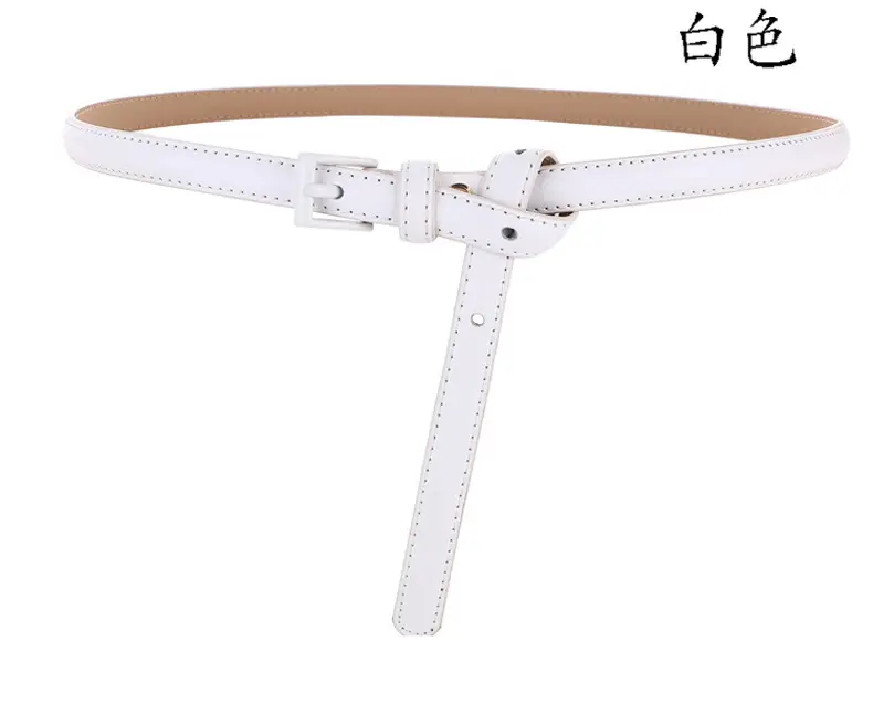 Women Genuine Leather Belt Coffee Color Thin Decorative Dress Belt β feature 10