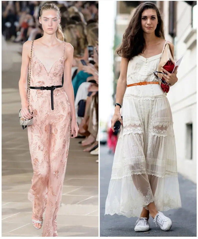 Women Genuine Leather Belt Coffee Color Thin Decorative Dress Belt β feature 2