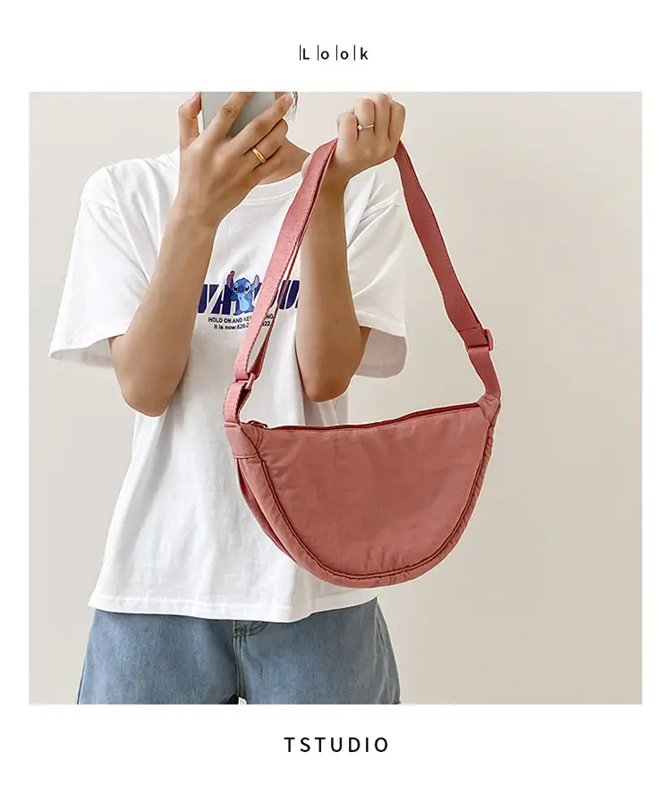 Women Green Canvas Crossbody Bag Casual Sports — feature 1