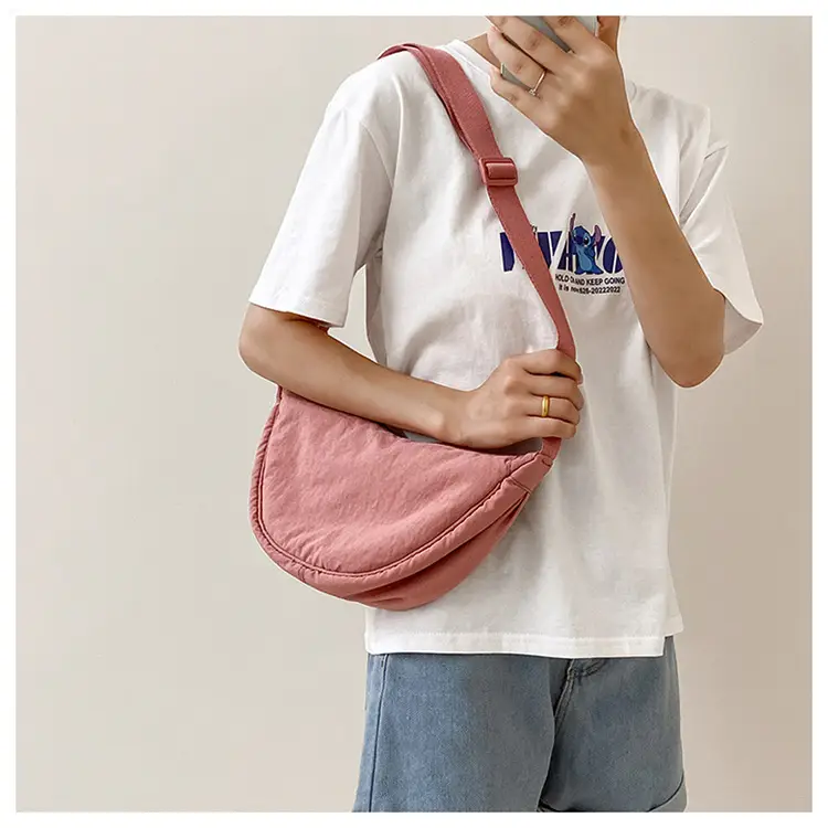 Women Green Canvas Crossbody Bag Casual Sports — feature 11