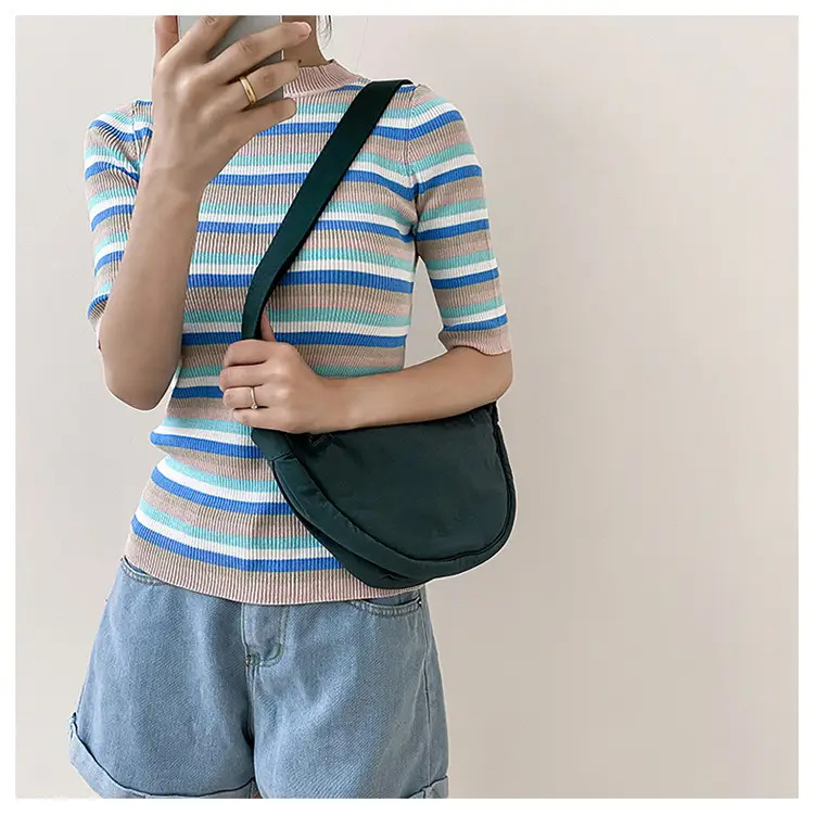 Women Green Canvas Crossbody Bag Casual Sports — feature 29