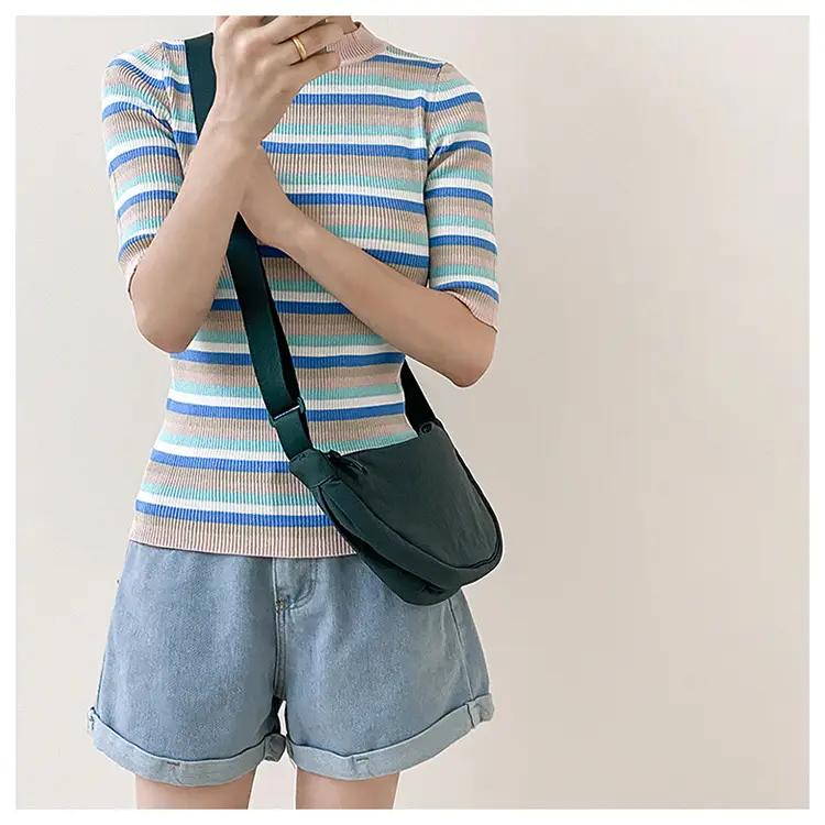 Women Green Canvas Crossbody Bag Casual Sports — feature 30