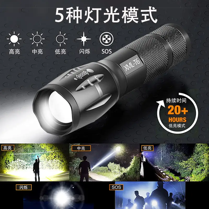 Ultra-Bright Zoom Flashlight for Outdoor Emergency Use - Image 6