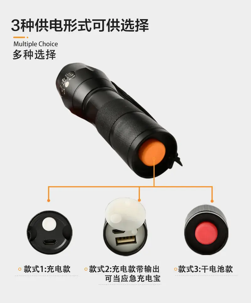 Ultra-Bright Zoom Flashlight for Outdoor Emergency Use — feature 10